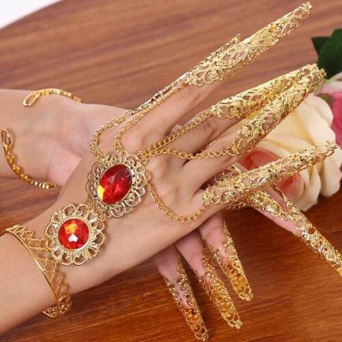 1pc Womens Girls Belly Dance Dancing Finger Indian Thai Finger Hand Nails Cuteen Jewelry