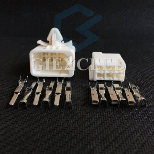 2 Sets 6 Pin 6240-5118 6240-1107 Wire Auto Connector Female Male Plug Automotive Electrical Socket