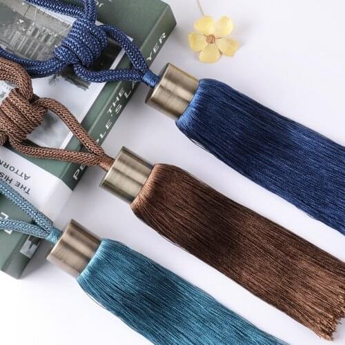2pcs Hanging Ball Curtain tieback Hook Bandage Lashing Lobbing Strap Tassel Tieback Buckle Home Decoration