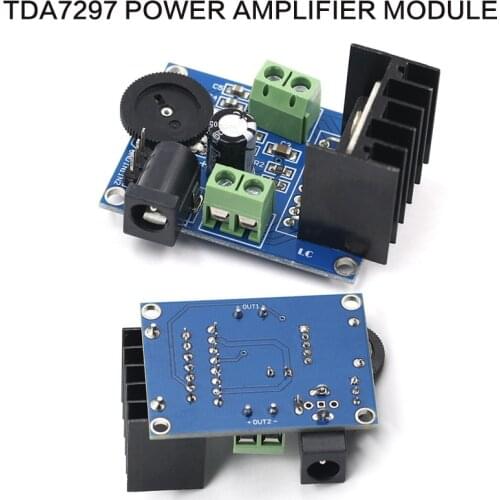 2021 New TDA7297 Amplifier Board DC 6-18V 15W*2 Digital Audio Power Amplifier Module Stereo Dual Channel 15W+15W Amplificador
