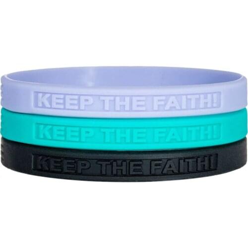 300pcs Keep The Faith Inspirational with American Flag Silicone Bracelets Rubber Wristbands Free Shipping by DHL