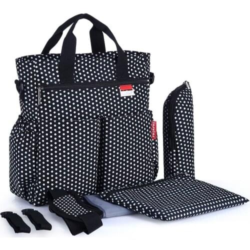 6Pcs/set Mummy Diaper Bag Large Capacity Waterproof Stroller Handbag Baby Nappy Multifunctional Maternity Mummy Bags MBG0037