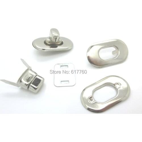 Free Shipping-10 Sets Silver Tone Handbag Bag Accessories Purse Twist Turn Lock 28x37mm 37x21mm 28x17mm,22x16mm J1306