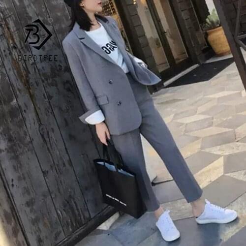 Женские офисные брючные костюмы BIRDTREE TB China At AliExpress