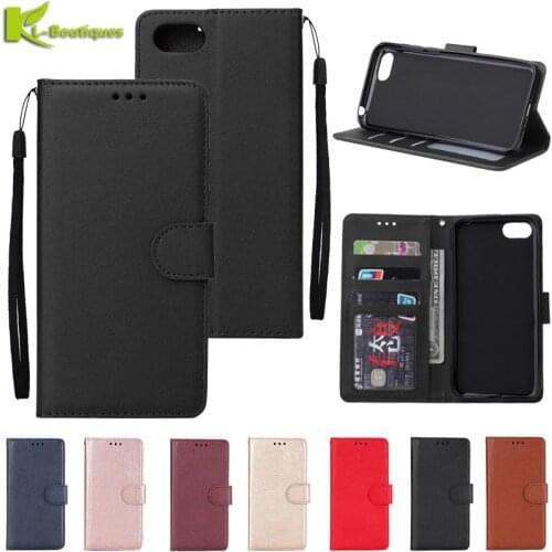 Honor 7A Leather Case on for Huawei Honor 7A DUA-L22 Cover 5.45 inch Classic Style Solid Color Flip Wallet Phone Cases Coque