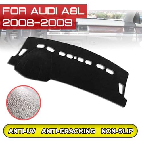 For Audi A8L 2008 2009 Car Dashboard Mat Anti-dirty Non-slip Dash Cover Mat UV Protection Shade Sticker