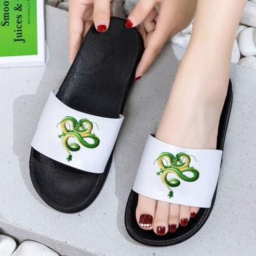 Open Toe Indoor House Women Slides Bathroom Slippers Cartoon Dragon Slipper Leisure Slippers Beach Slippers Female