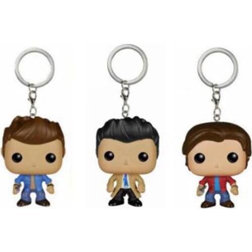 Funko Pop Supernatural Keychain Dean Castiel Sam Action Figure Toy