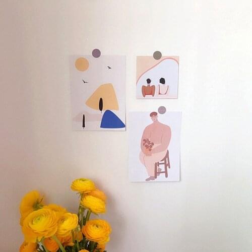 Background Paper Card Photo Props Cosmetics Photography Background Props Art Painting Paper Card Home Wall Decor 3pcs/set