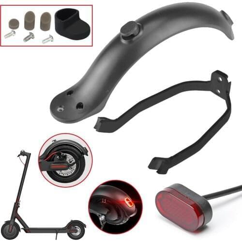 Electric Scooter Rear Fender Mudguard Support Taillight Set Kick Scooter Replacement Accessories Parts for Xiaomi M365