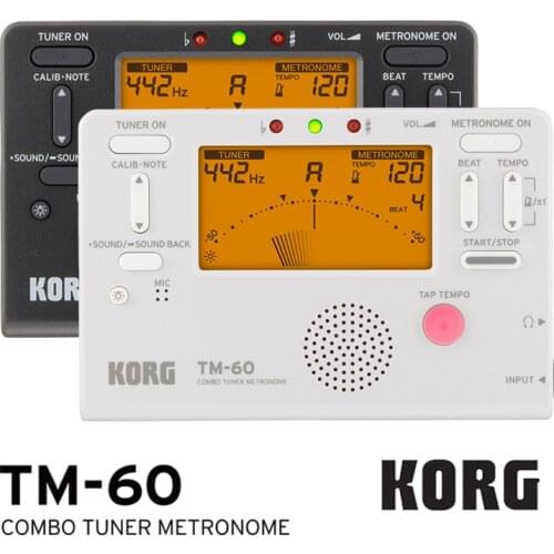 KORG TM60 TM60C Tuner Metronome Wind/ Guitar/ Ukulele/ Saxophone/ Violin/ Flute Tuner Universal Metronome (CM300 Can be choose)