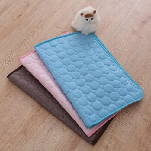 Pet Ice Pad Comfortable Choice For Summer Ice Silk Pet Mat Cat Mat