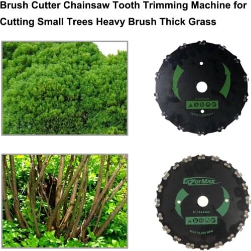 Brush Cutter Chainsaw Tooth Lawn Mower Trimming Machine Cutting Small Trees 14/20 Teeth Grass Cutter High Carbon Steel Blade