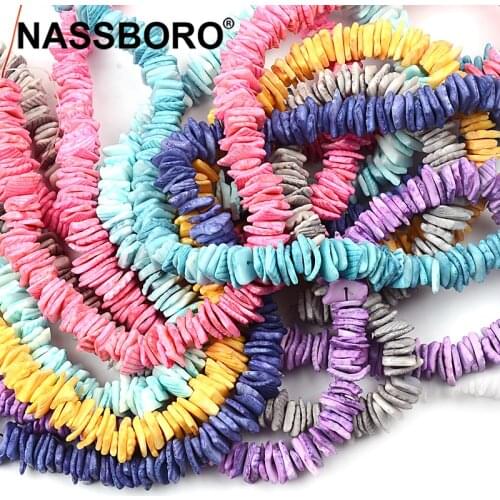 8~10 mm Irregular Square Shell Spacer Beads Natural Gem Semi Precious Loose Stone Beads Diy Necklace Bracelet Jewelry Making