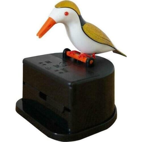 Small Bird Toothpick Container Automatic Toothpick Dispenser Toothpick Holder Storage Box Desk Decoration Kitchen Accessories