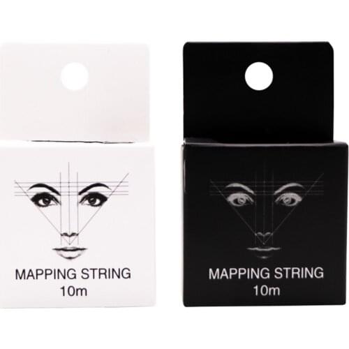 New Microblading MAPPING STRING Pre-Inked Eyebrow Marker thread Tattoo Brows Point 10m Pre Inked tattoo PMU string for mapping