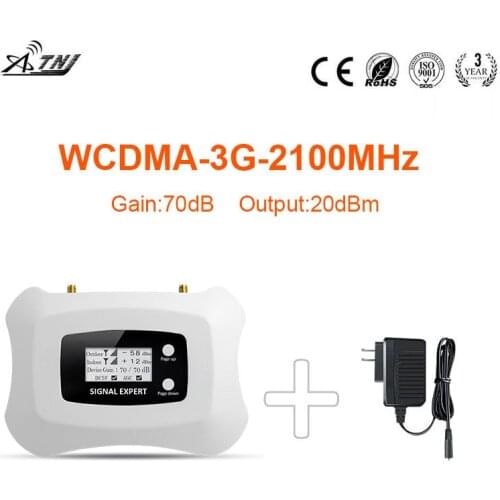 New fashion+High quality Smart 3G repeater, 2100mhz Cell phone Amplifier 3G booster with LCD display ,Only device+Power Supply