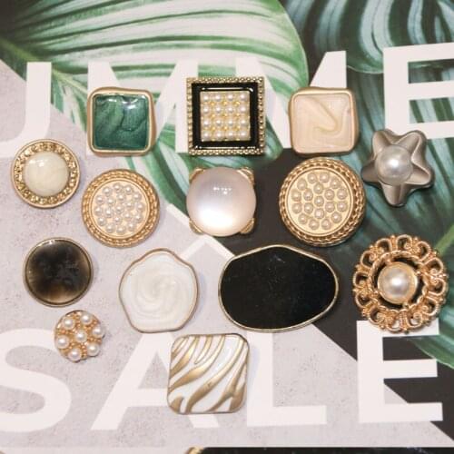 5pcs Fashion Buttons Decorative Buttons for Clothing Fastener Metal Buttons for Clothing Sewing Accessorie