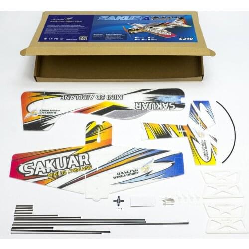 RC EPP Micro Indoor 3D F3P Airplane Sakura Radio Controlled Electric Plane 420mm Wingspan Unassembled Need to Build Aeroplane Ah