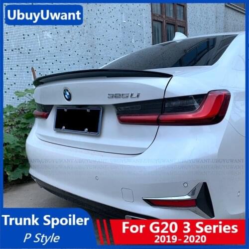 UBUYUWANT P Style Car Spoiler Wing For 2019 2020 BMW G20 3 Series 320i 320D Rear Spoiler ABS Plastic Tail Trunk Wing Decoration