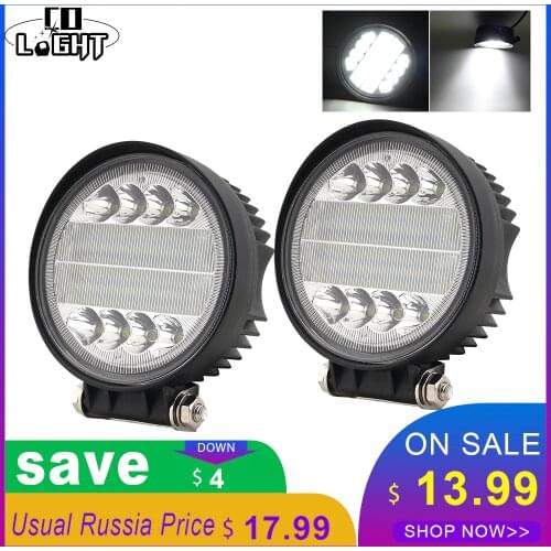 CO LIGHT 36W LED Work Light Bar Super Bright 4.6" Led Beams Driving LED Work Lamp Car Fog Lights for Offroad 4x4 4WD Trucks ATV