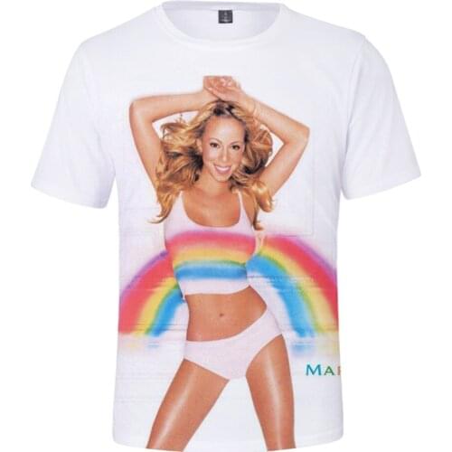 Mariah Carey 3D Print Spring Summer Preppy Men/Women Street Clothes T-shirt Streetwear Kawaii style