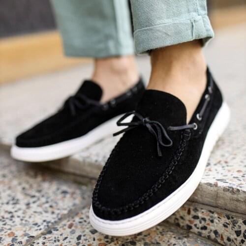 Walkdrive 100% Leather Multicolor Real Leather Suede Comfortable flat Shoes Round Toe metal lock Decoration Causal Shoes Women