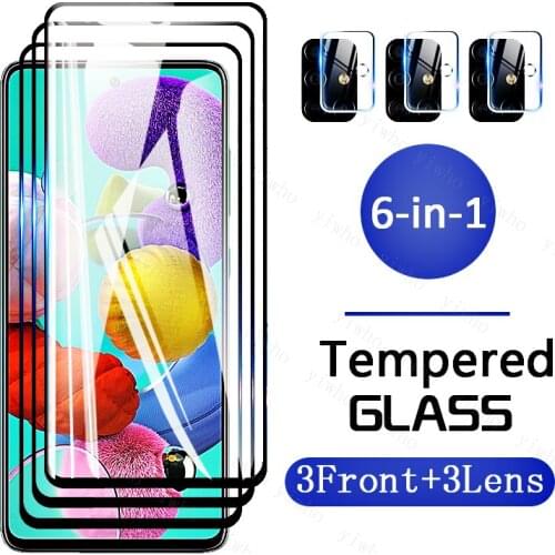 Protective Glass on For Samsung a51 5g Screen Protectors Tempered Glass on For Galaxy a51 4G a515 a516 Camera Lens HD Clear Film