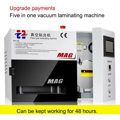 1pc Newest five-in-one MAG OCA vacuum lamination machine with built-in bubble remove machine for 7 inch screen
