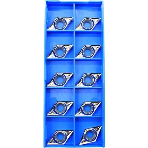 10PCS DCGT11T304 AK H01 DCGT32.51 Aluminum Cutter Blade Insert Cutting Tool CNC Tools AL +TIN Alloy Wood Turning Tool