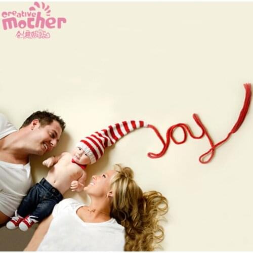 2017 Newborn Crochet Baby Photo Props Infant Cute Cotton Handmade Hat Stripe Baby Keepsakes New Baby Props for Photography