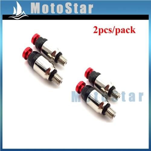 2x Suspension Front Fork Red 5x0.8mm Air Bleeder Valves For Mini Motocross Motard Pit Dirt Trail Motor Bike Motorcycle