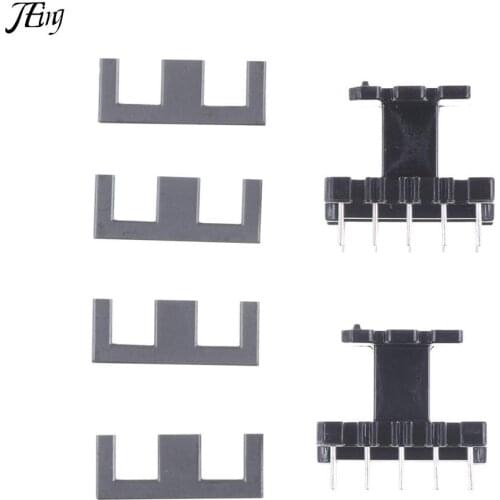 5Sets EE25 5+5pin Transformer Bobbin PC40 Ferrite Core Vertical High Quality