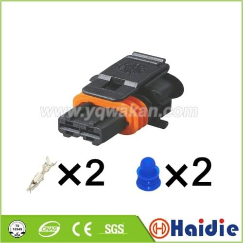 Free shipping 5sets 2pin 3.5mm plastic wire cable plug waterproof female connector 1 928 404 072 1928404072