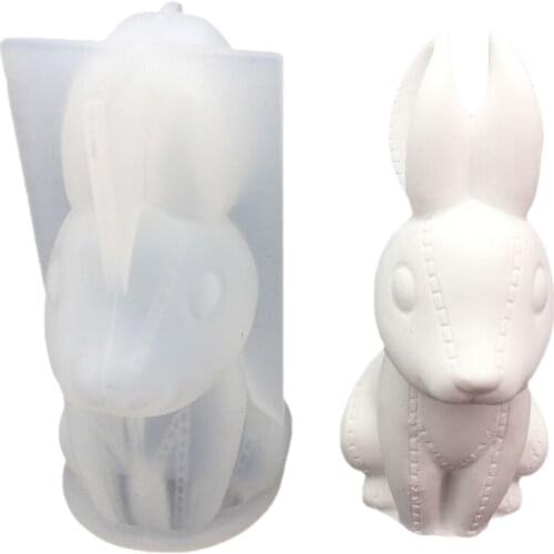 D Stitching Animal Model Easter Rabbit DIY Three Dimensional Aromatherapy Plaster Cartoon Table Mirror Decoration Reasonable