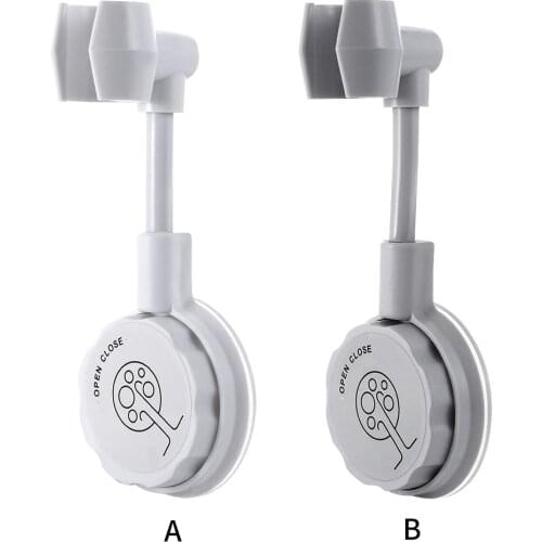 Suction Cup Shower Holder Adjustable Shower Head Holder Universal Bathroom Bracket Nozzle Base Stand Punch-Free 360°Rotation 1pc