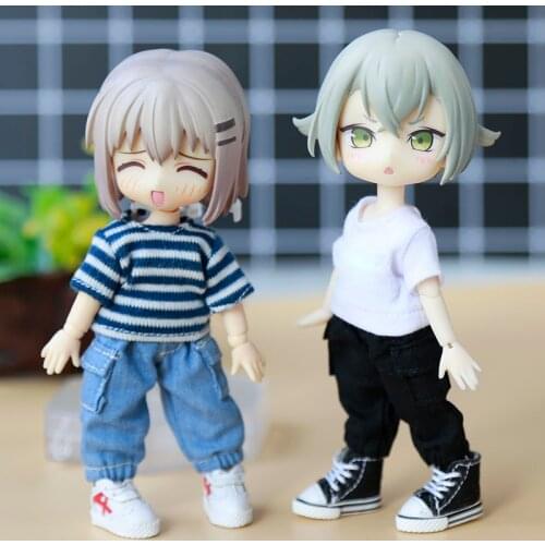 D03-P103 children handmade toy 1/12 ob11 GCS BJD.SD Doll Accessories doll clothes Overalls pants 1pcs
