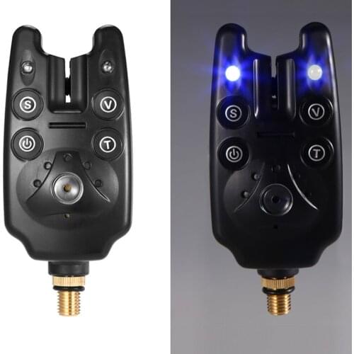 Electronic Fishing Bite Alarm LED Light Indicator Carp Fishing Warning Tool Waterproof Carp Wireless Fishing Alarm