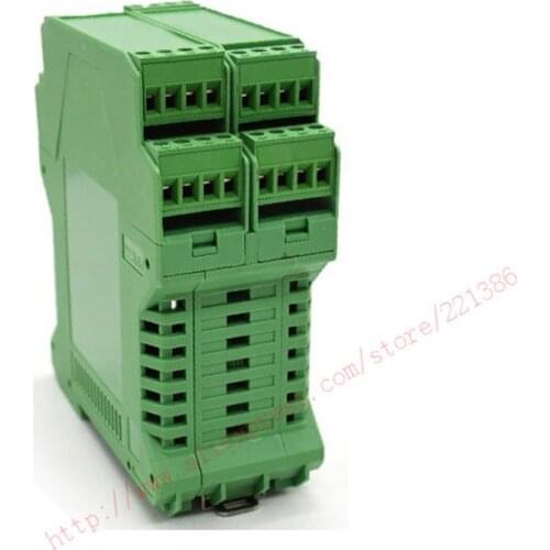 1 pc, green plastic electronics enclosure plc din rail project box 99*45*112mm abs instrument enclosure junction box
