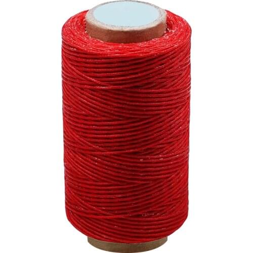 LMDZ Red 284Yards Leather Sewing Waxed Thread-Practical Long Stitching Thread for Leather Craft DIY and Shoe Repairing