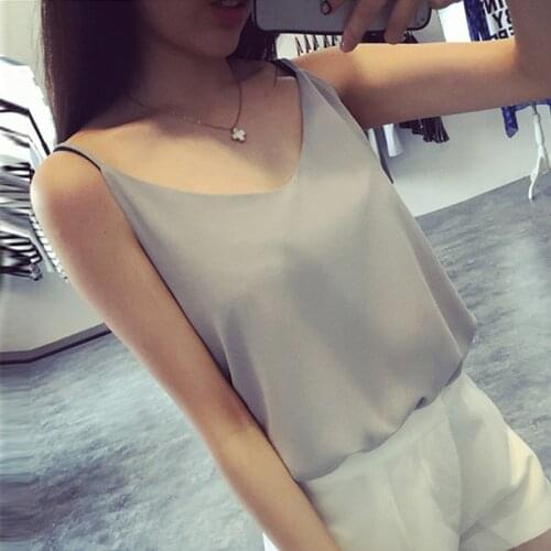 HELIAR Female Silky Spahgetti Crop Tops Women Sexy Tops Female Solid Camis Femme Beach Camis Women Sexy Tank Tops Women Summer