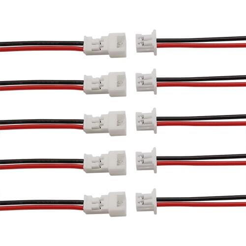 Micro JST 1.25mm 2 Pin Male Female Plug Jack Socket Wire Connector with Cable Length 15CM JST 2P Connectors