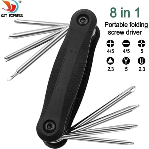 8-in-1 screwdriver folding screwdriver bit set multifunctional precision mobile phone hand tool