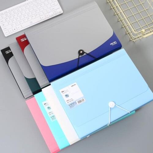 New A4 Arrival 12 Layer Multilayer Desk File Folder Expanding Bag Document Paper Storage Organizer Case School Office Stationery