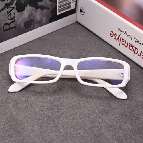 Rockjoy White myopia glasses women male student -100 to -600 prescription eyewear with optical lens narrow face anti reflection