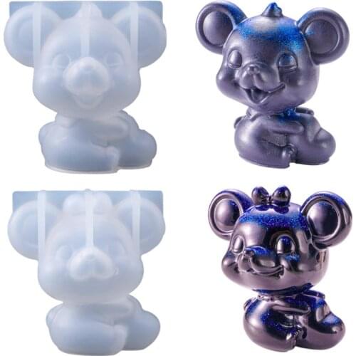 3D Animal Epoxy Resin Silicone Molds Mouse Styles DIY Crafts Decorations Car Accessories Home Ornaments