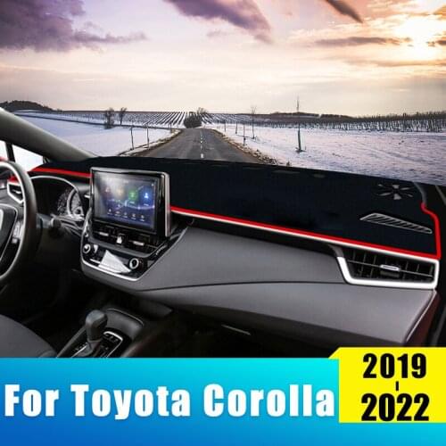 Car Dashboard Avoid light Cover Mats Pad For Toyota Corolla E150 E170 E210 2006-2013 2014 2015 2017 2018 2019 2020 Accessories