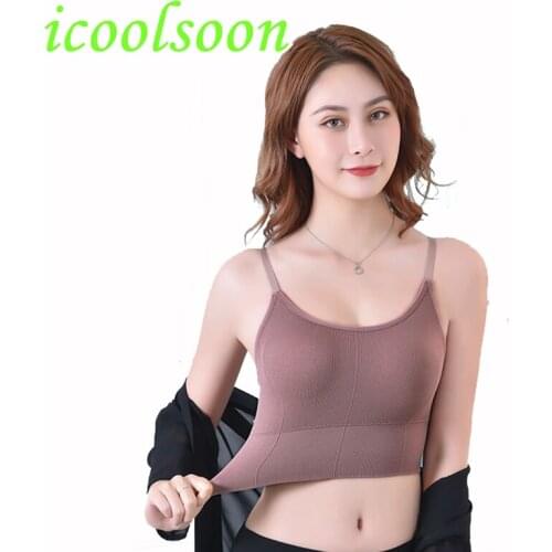 Thin sports underwear womens shockproof running fitness bra traceless back Yoga vest push up crop gym accessories tops icoolso