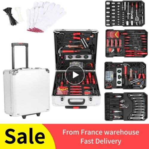 Overseas Stock!!! 999PCS/set Hand Tool Sets 1 Set Tools Kit With Wrench Screwdriver Household Repair Hand Tool Easy To Take HWC