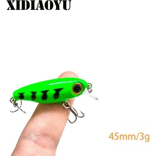 New fishing lure 45mm 3g floating small sea bass long mouth fake lure